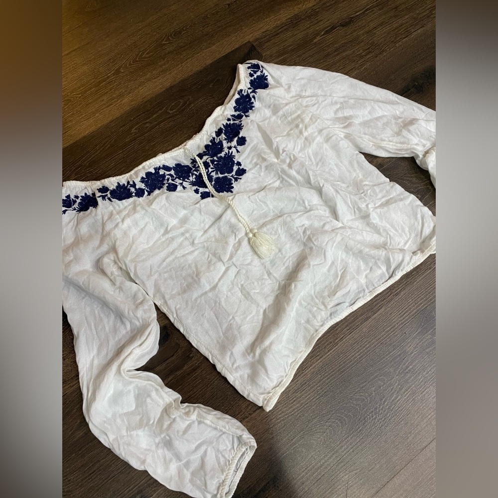 Off the shoulder boho top